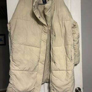 GAP Off-White Puffer Coat